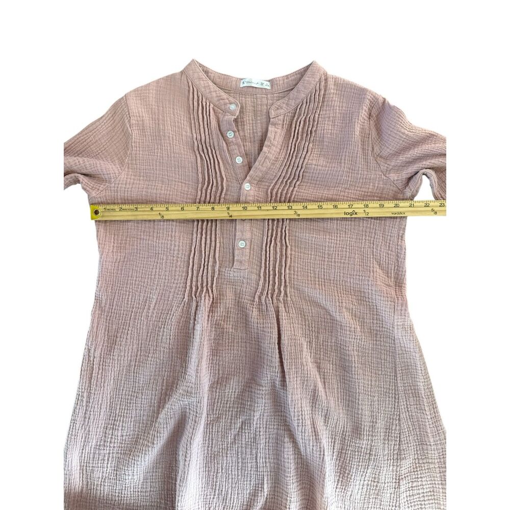 R. Vivimos Cotton Gauze Tunic Dress L/ XL - Picture 4 of 6